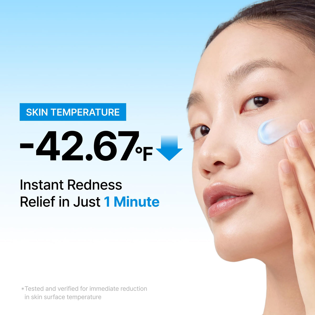 DearKlairs Blue Calming Cream Face Moisturizer for Redness Relief