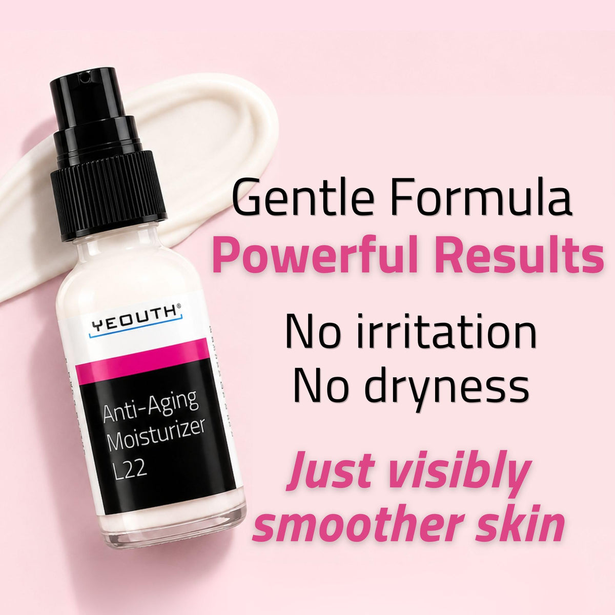 YEOUTH Anti-Aging Face Moisturizer with L22, Shea Butter and Jojoba Oil