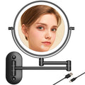 Wall Mounted Makeup Mirror with Lights, 10X Magnifying Rechargeable Vanity Mirror