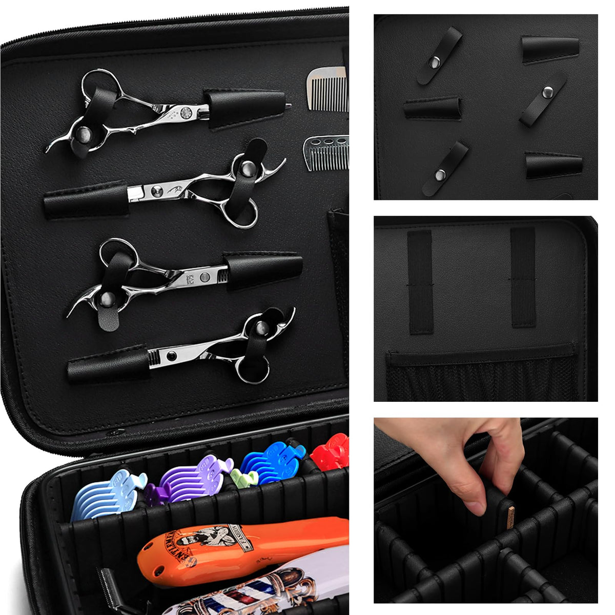 Barber and Stylist Tool Carrying Case Organizer