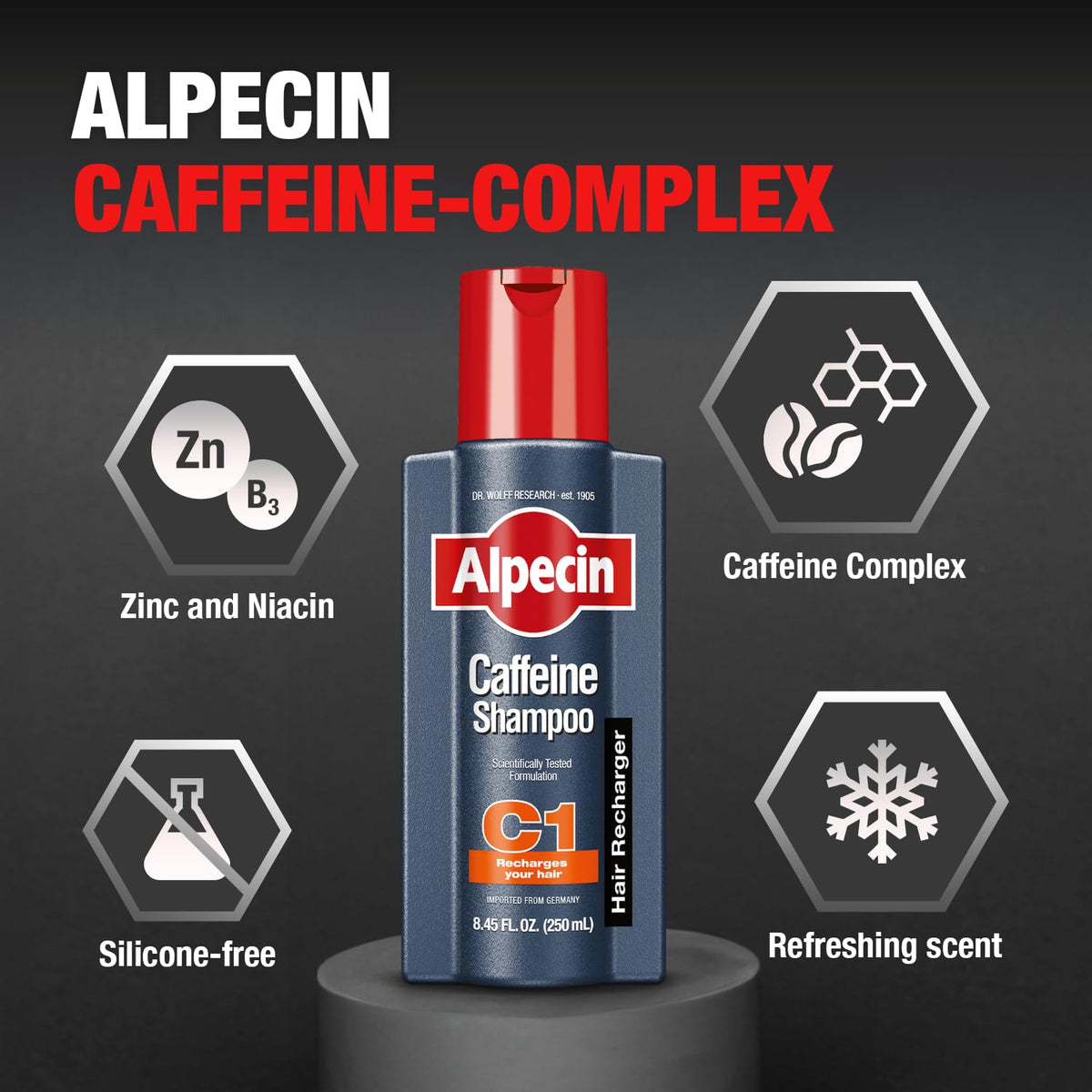 Alpecin Caffeine Shampoo for Natural Hair Care