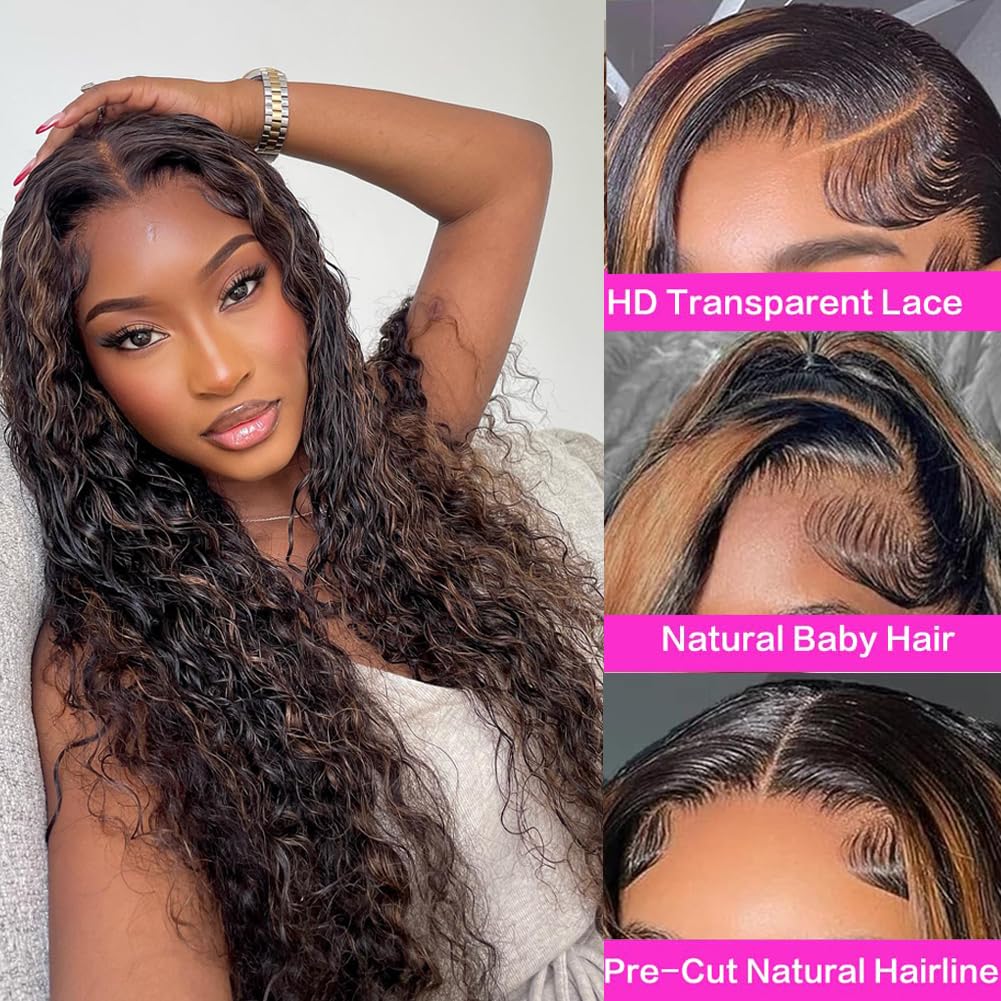Human Hair Lace Front Wig, Pre-Plucked HD Lace, 180% Density