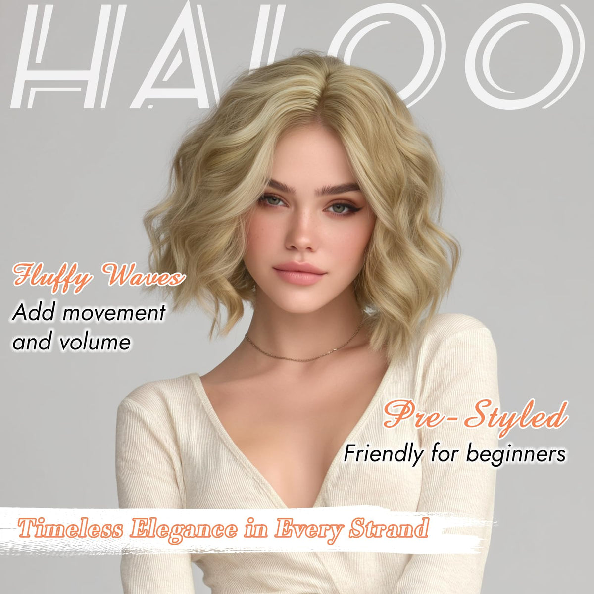 Haloo 11 Inch Short Bob Lace Front Synthetic Wig