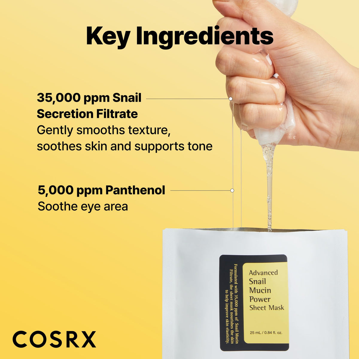 COSRX Snail Mucin Sheet Mask with Snail Mucin Serum