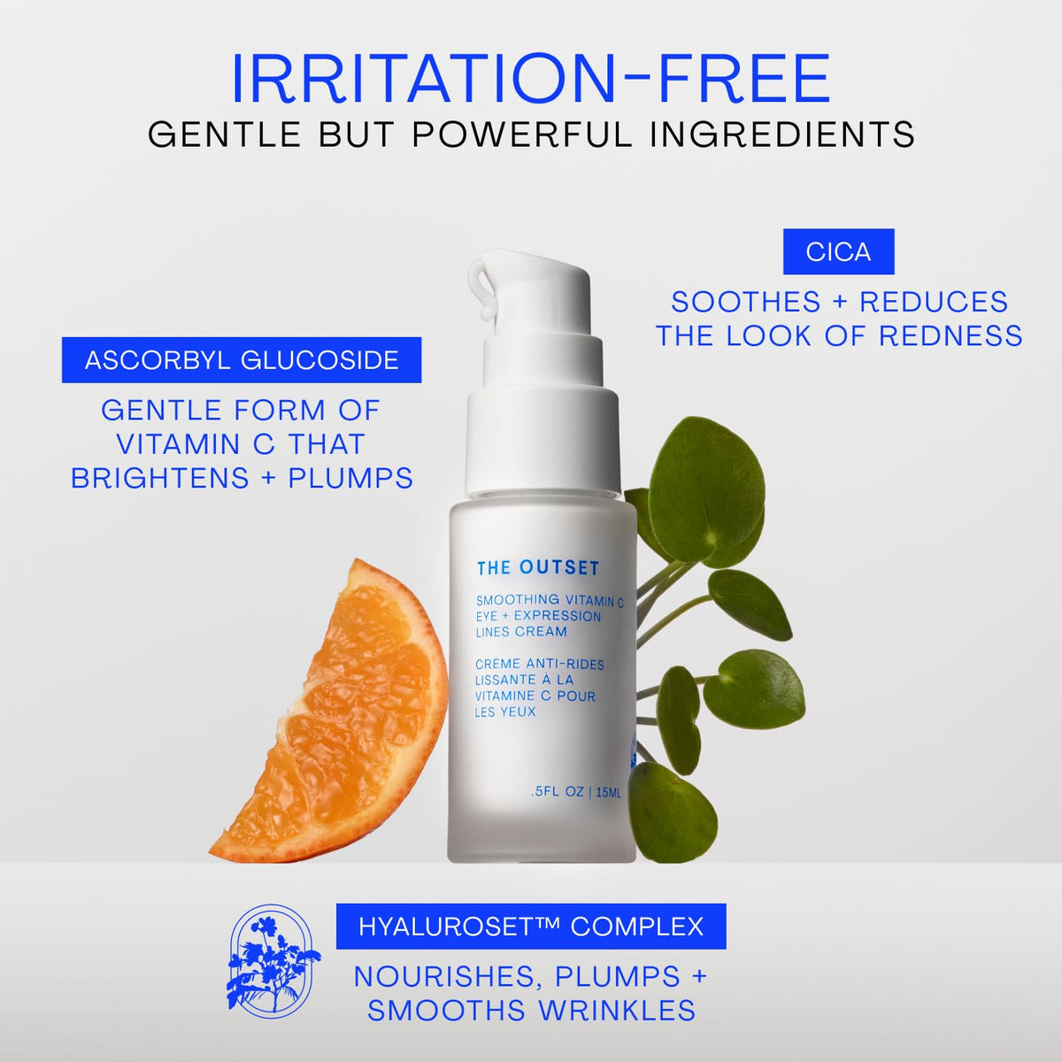 The Outset Vitamin C Eye Cream - Brightening & Hydrating