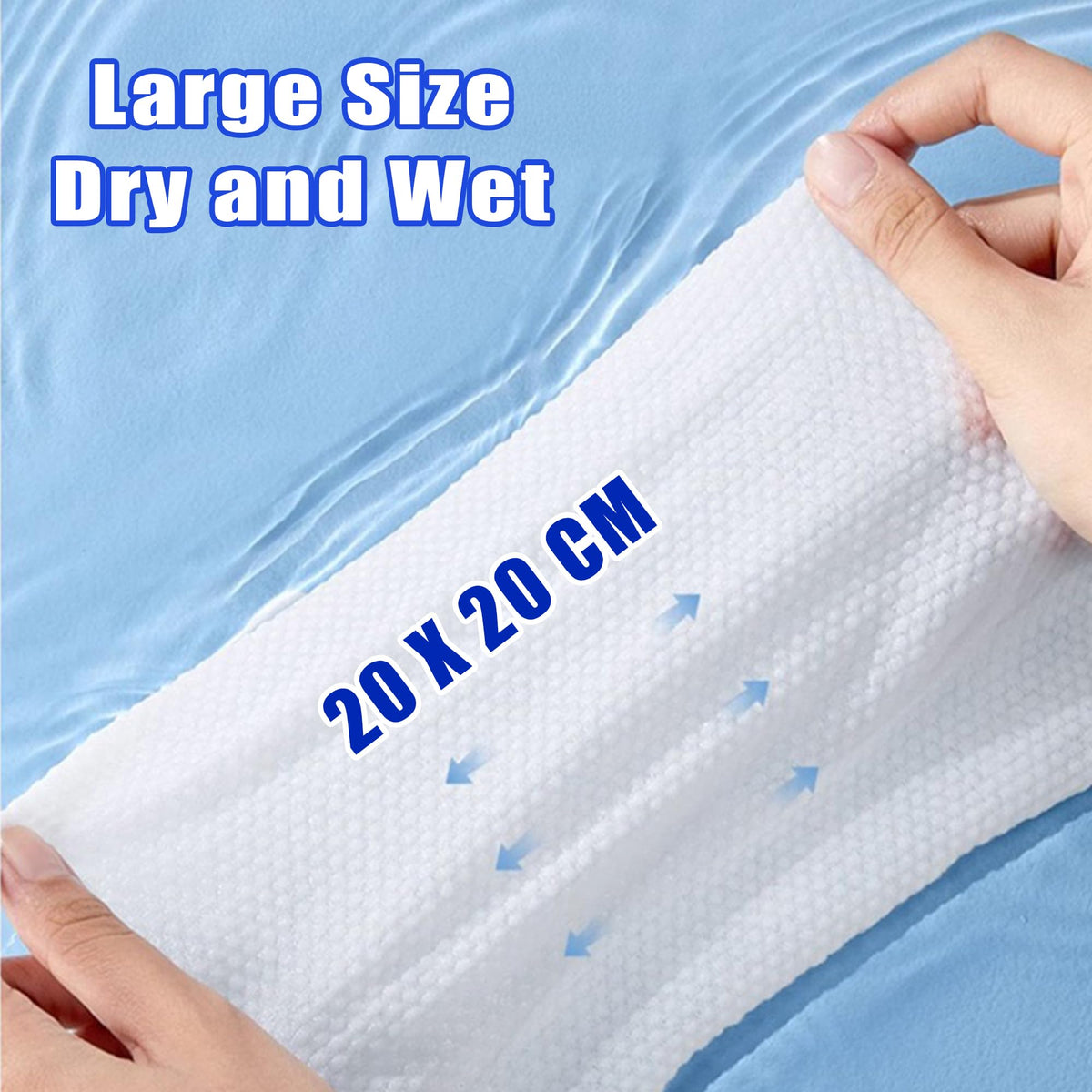 100-Count Disposable Facial Towels, Ultra-Soft Double-Sided Face Cloths