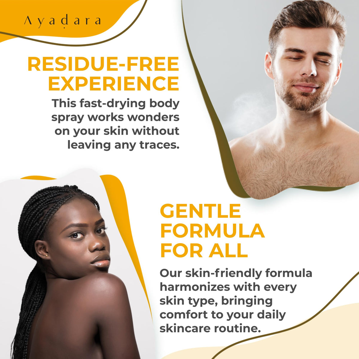 Ayadara 2% Salicylic Acid Acne Body Spray, Back & Body Acne, 3-Pack