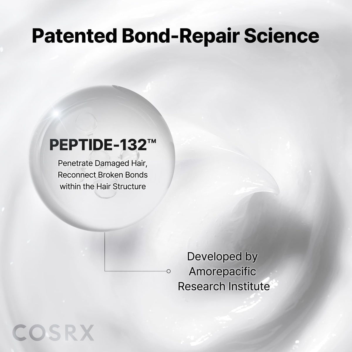 COSRX PEPTIDE-132 Hair Repair Treatment for Dry, Damaged Hair