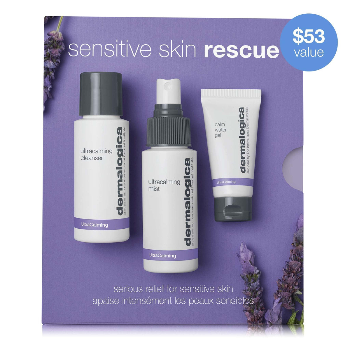 Dermalogica Sensitive Skin Rescue Kit, 3-Piece Gentle Skincare Set