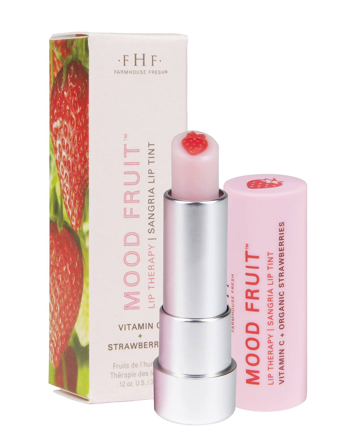 FarmHouse Fresh Shea Butter Tinted Lip Balm with Strawberry and Vitamin C