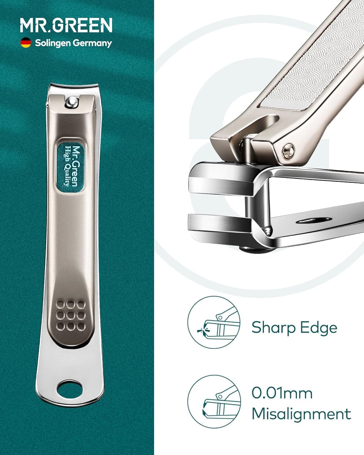 MR.GREEN 12-in-1 Professional Manicure Set with German Stainless Steel Tools