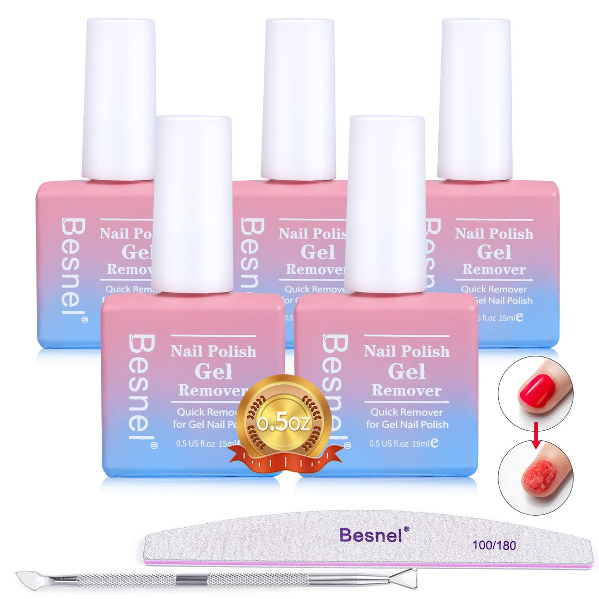 0.5 Fl Oz Gel Nail Polish Remover