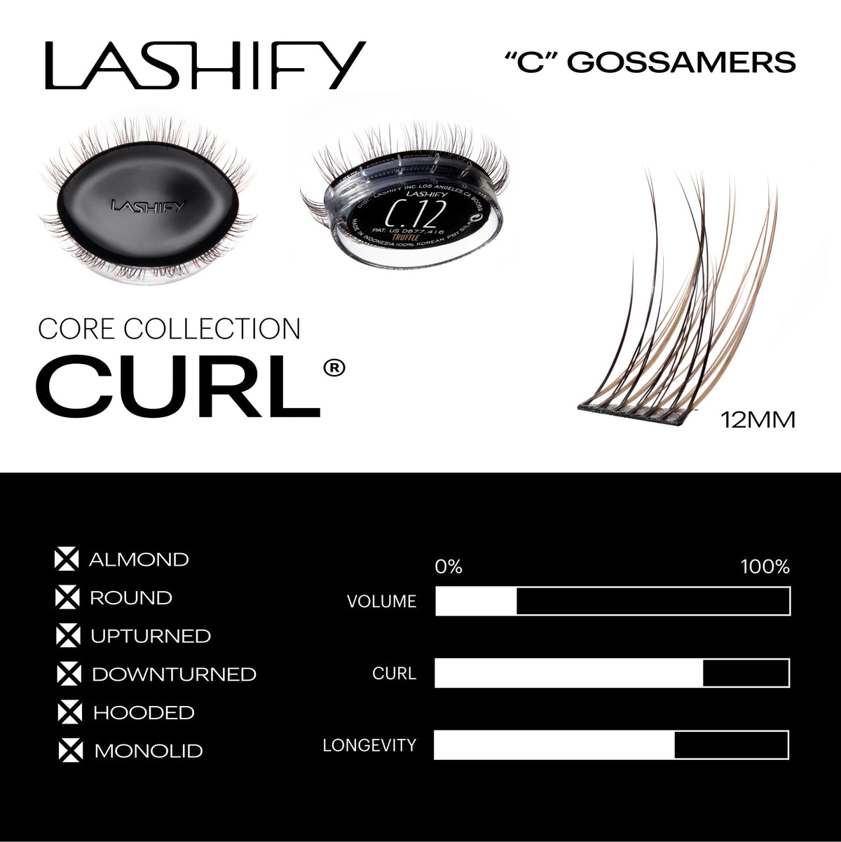 Lashify Curl Gossamer Eyelash Extensions Refill