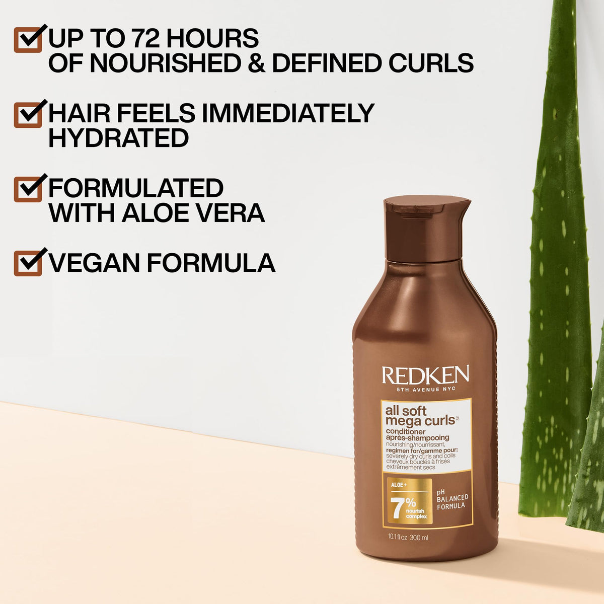 Redken All Soft Mega Curls Conditioner for Dry Curly & Coily Hair