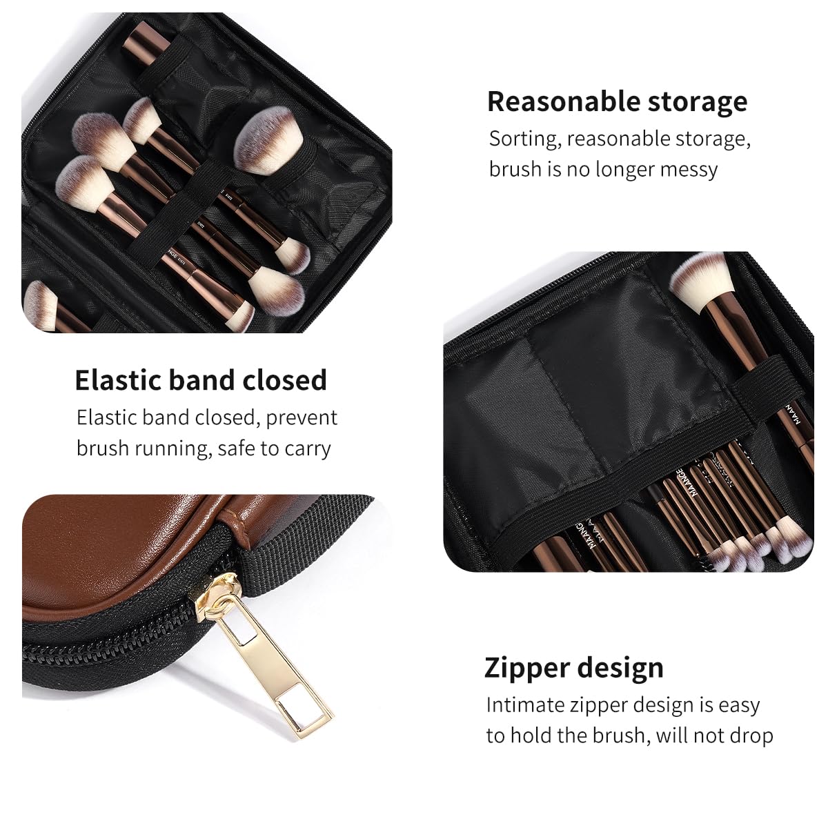 MAANGE Makeup Brush Set with Organizer Bag