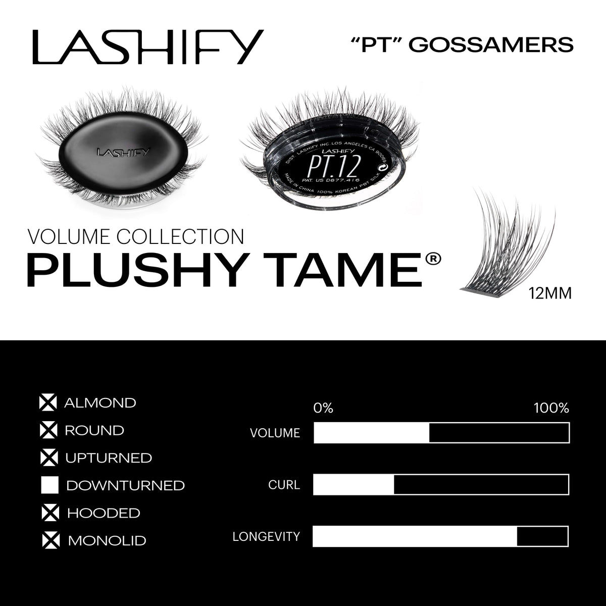 Lashify Plushy Tame Gossamer Lashes - DIY Volume Lash Style