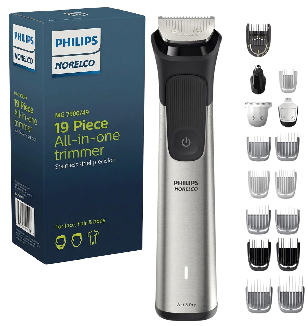 PHILIPS Multigroom 7000 All-in-One Grooming Trimmer for Men