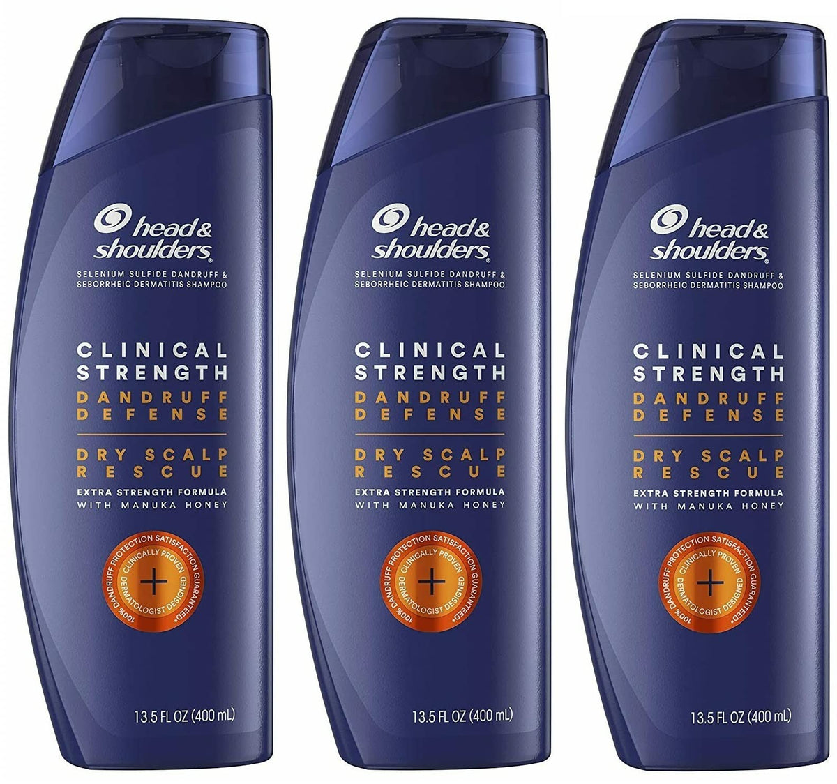 Head & Shoulders Clinical Strength Dandruff Shampoo, 14.2 Fl Oz, 3-Pack