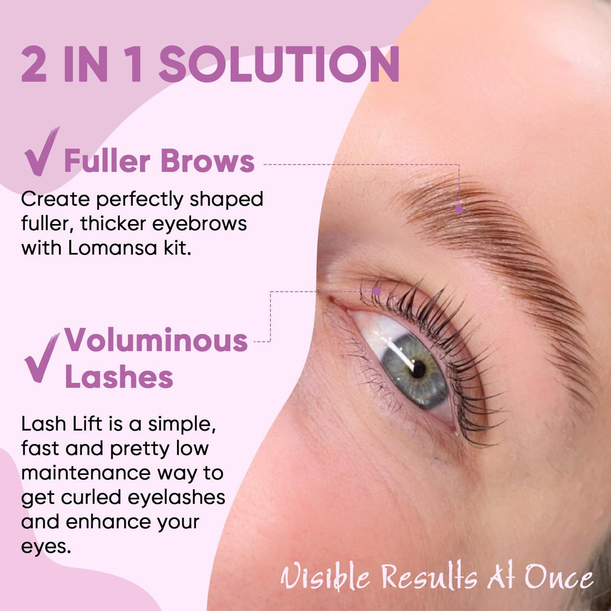 Lomansa 10-Piece Lash Lift and Eyebrow Lamination Kit
