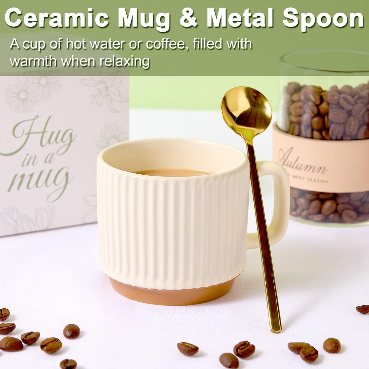 ENJOLLY Self Care Gift Box for Women with Mug, Candle, Soap and More