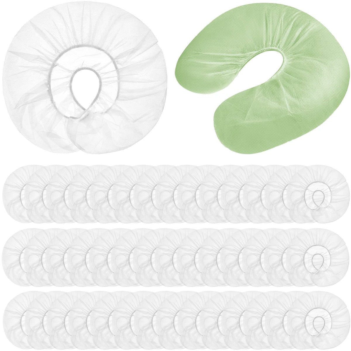 Jecery Disposable Face Cradle Covers for Massage Tables