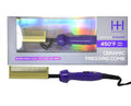 Hot & Hotter Ceramic Electrical Pressing Comb, Purple & Gold