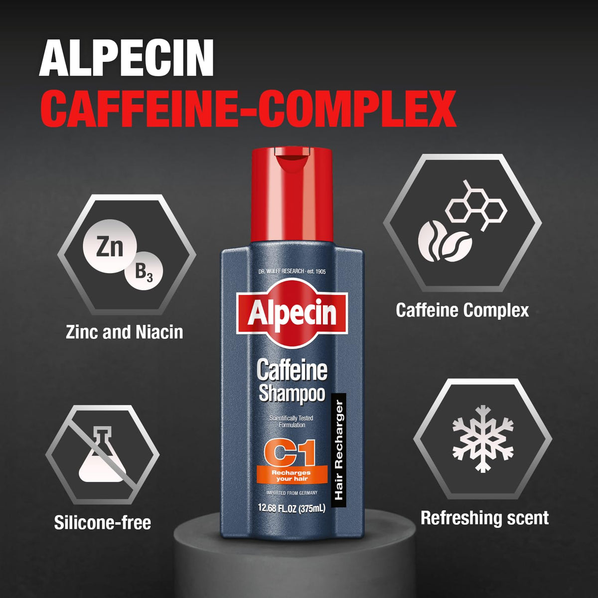 Alpecin C1 Caffeine Shampoo 12.68 fl oz