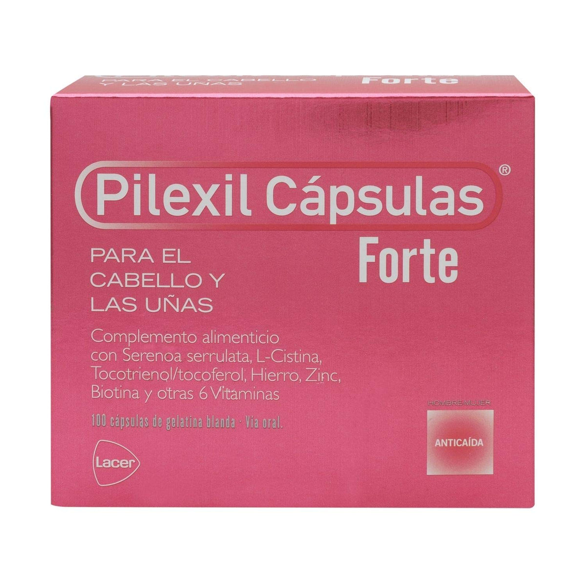 Pilexil Forte Hair and Nail Supplement, 100 Capsules