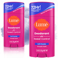 Lume Sweat Control Antiperspirant Deodorant Solid Stick, 2 Pack