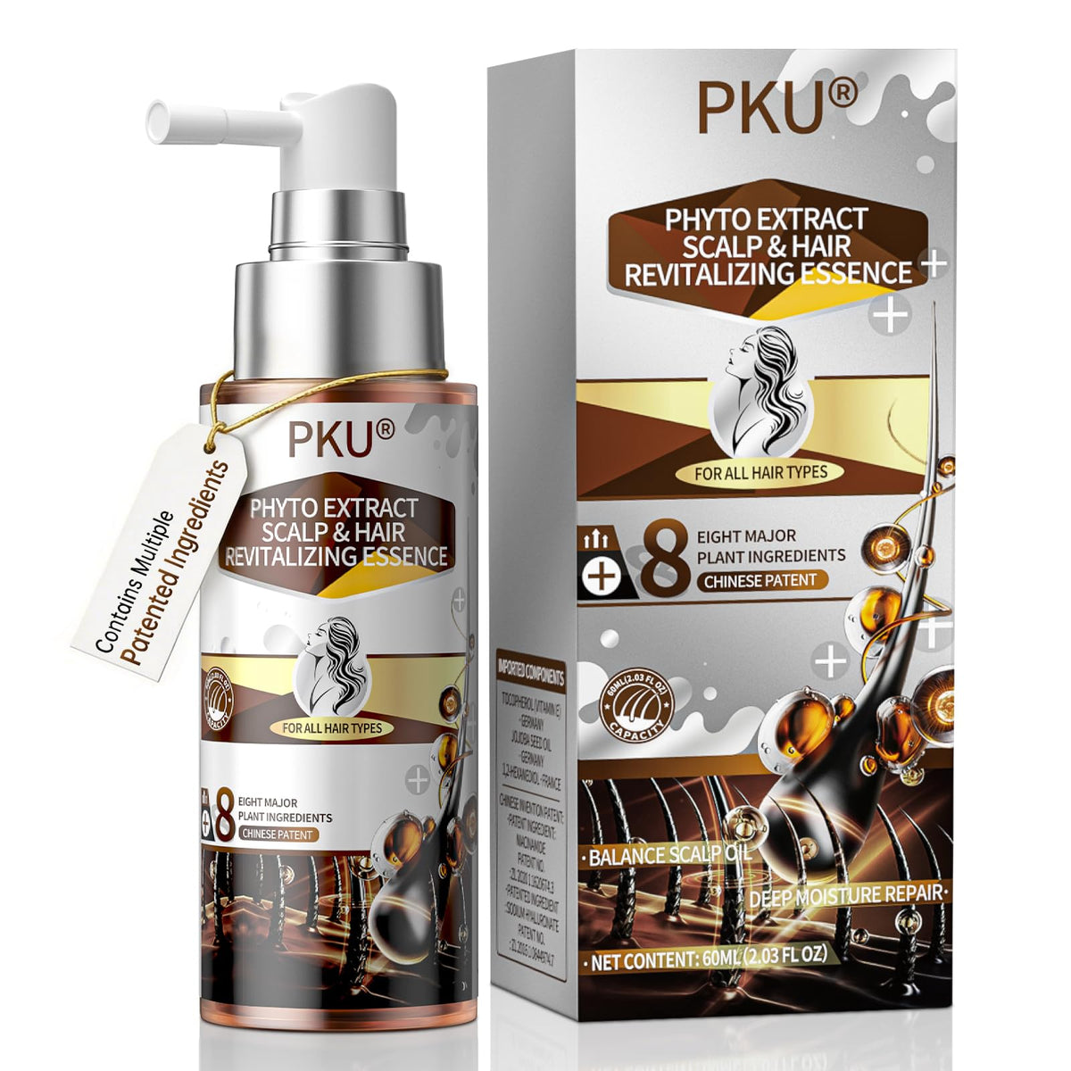 PKU Hair Growth Spray with Biotin & Rosemary Oil