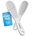 Footlogix Double-Sided Stainless Steel Foot File with Rubberized Handle