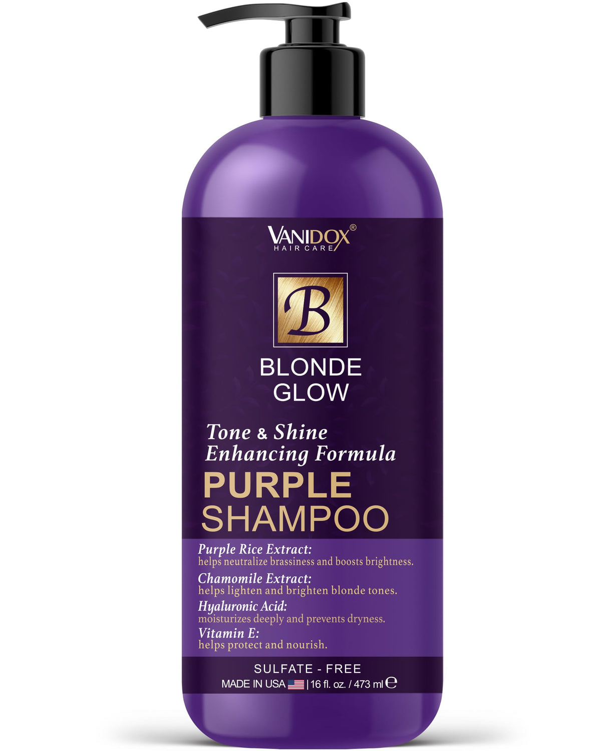 VANIDOX Sulfate-Free Purple Toning Shampoo