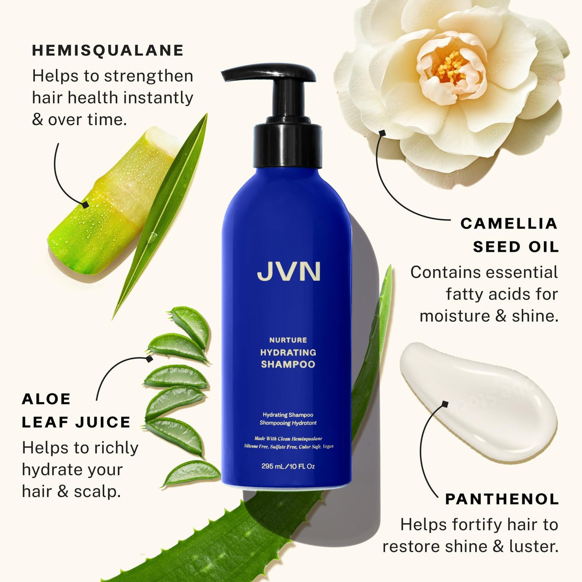 JVN Nurture Hydrating Shampoo & Conditioner Set, 20 fl oz