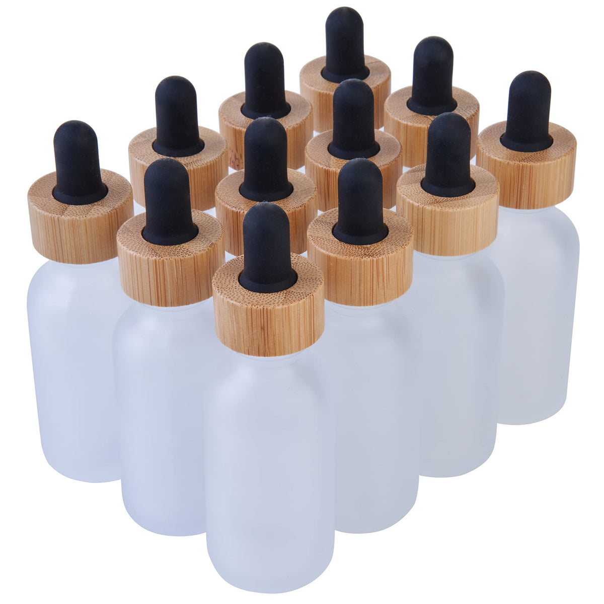 1 oz Boston Round Glass Bottles, Reusable Glass Storage Bottles