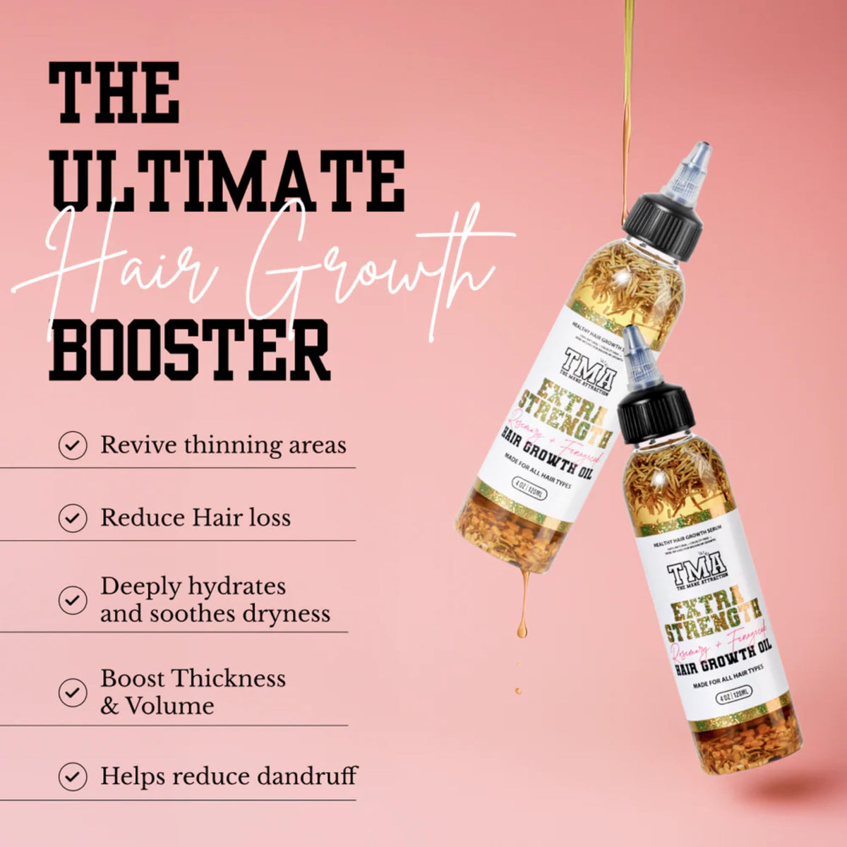 The Mane Attraction Extra-Strength Herbal Hair Growth Oil