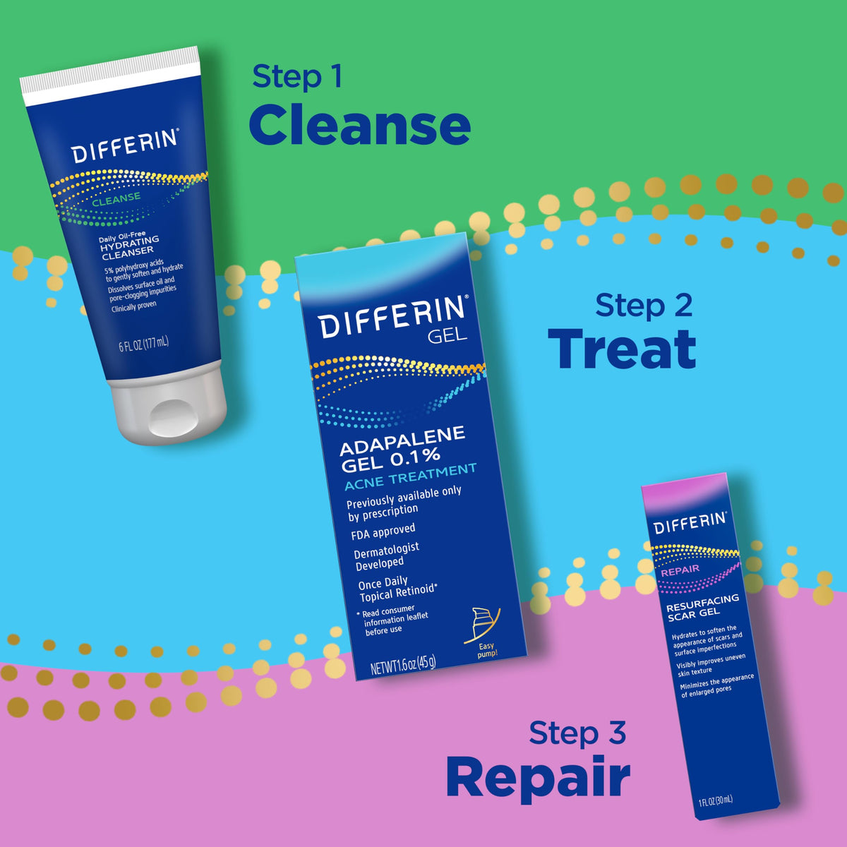 Differin Resurfacing Scar Gel for Uneven, Textured Skin