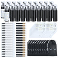 100-Piece Eyelash Extension Aftercare Kit with Shampoo Bottles and Brushes