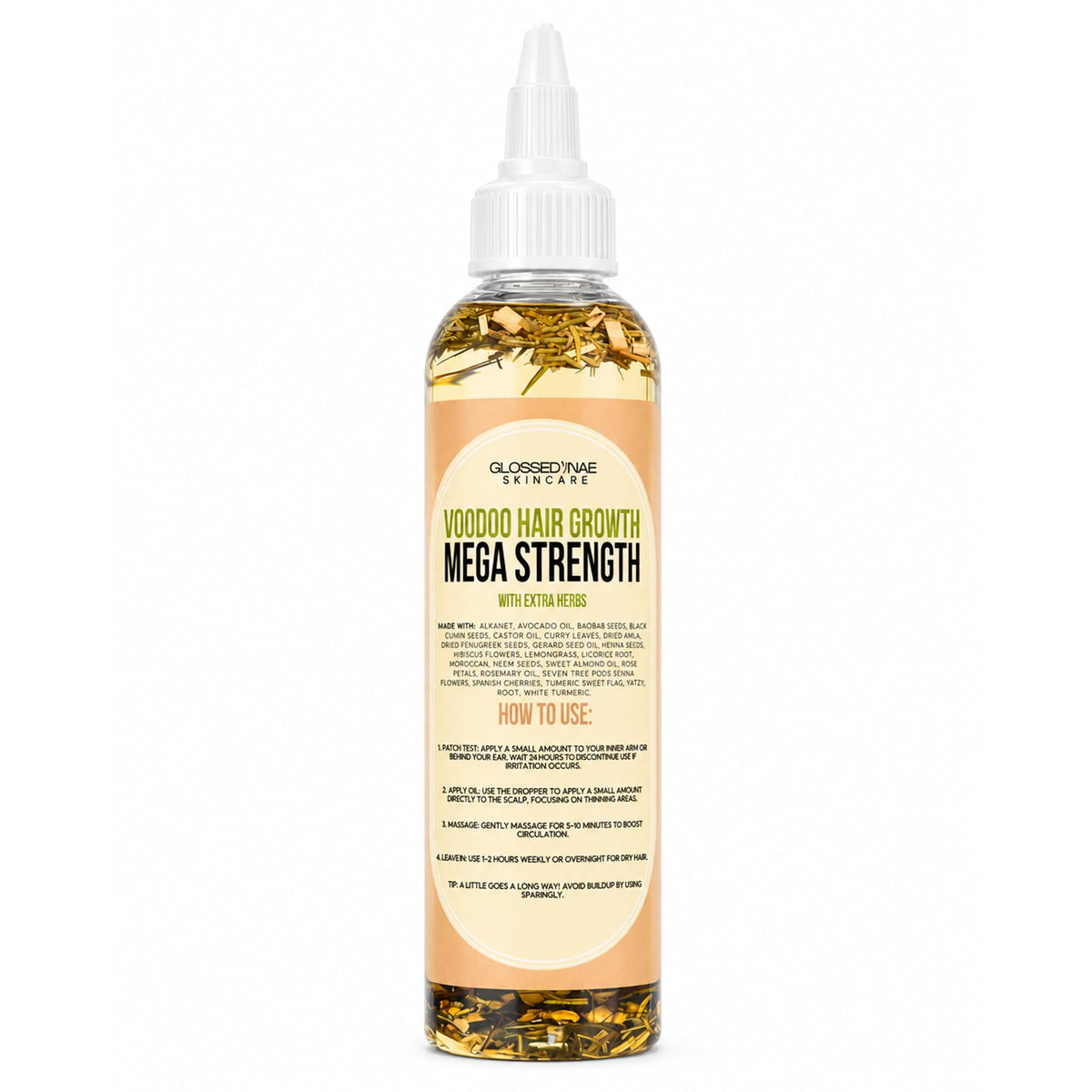 Glossed By Nae Mega Strength Voodoo Hair Growth Oil 4oz