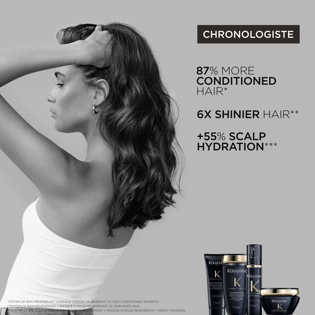 Kérastase Chronologiste Thermique Hair Serum Heat Protectant with Argan Oil, 5.1 fl oz