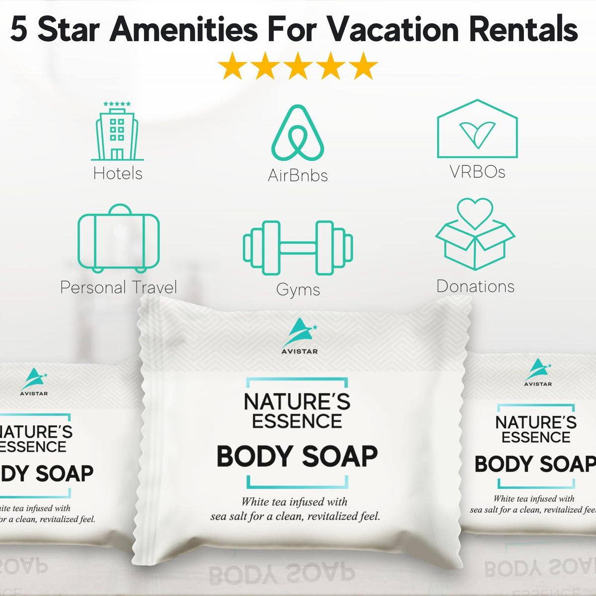 Nature's Essence Individually Wrapped Mini Bar Soap