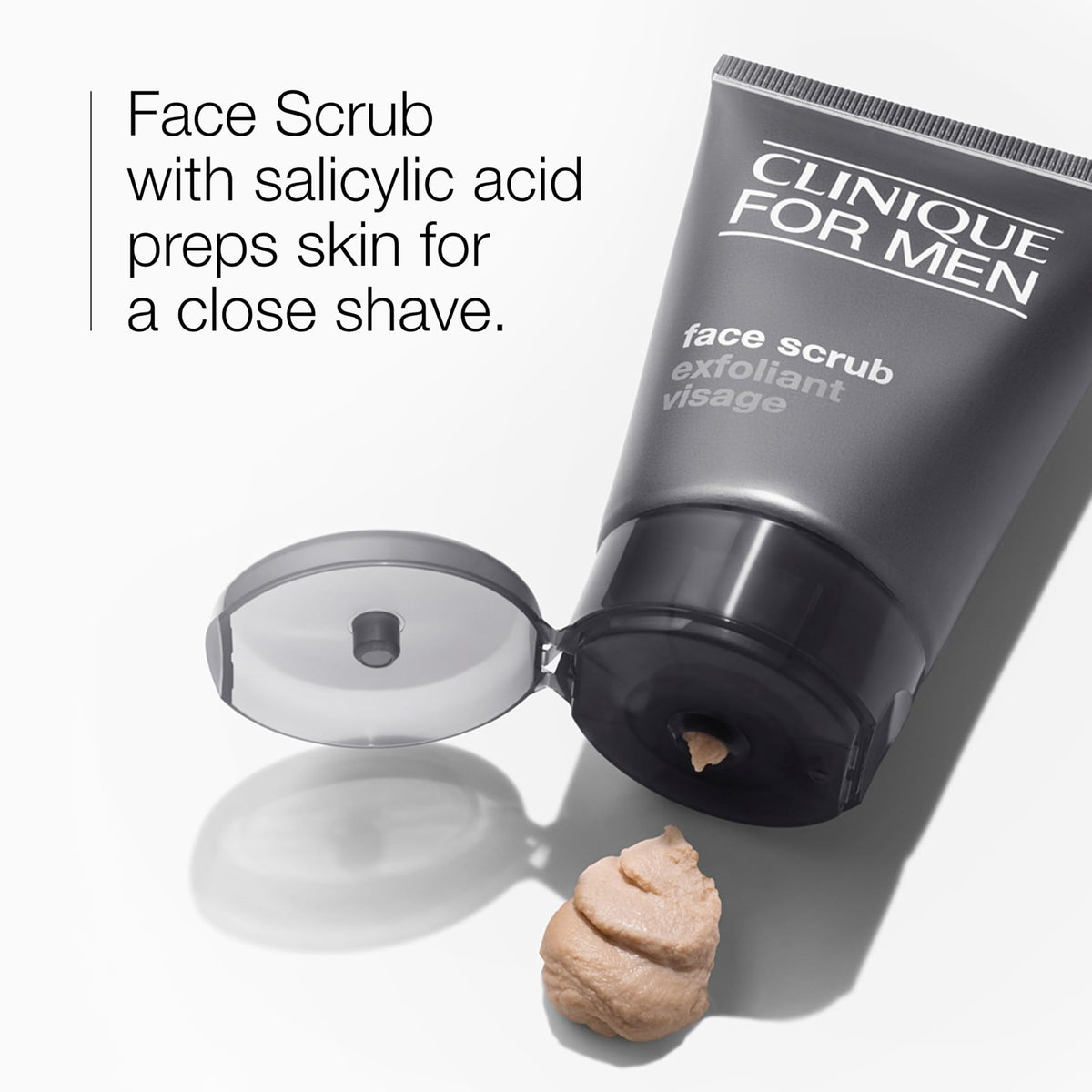 Clinique For Men Exfoliating + Cleansing Face Scrub with Salicylic Acid, 3.4 fl oz