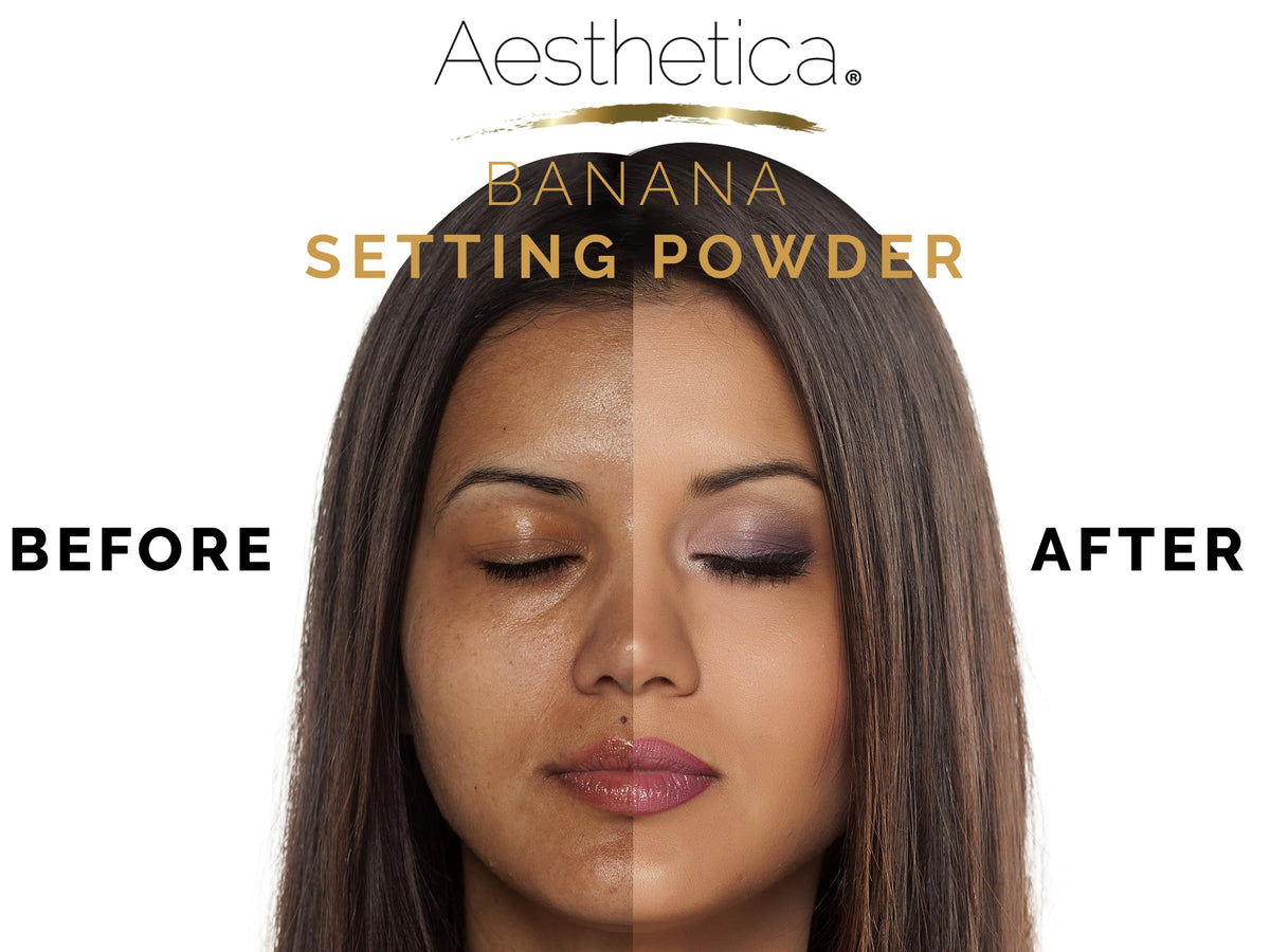Aesthetica Banana Loose Setting Powder with Velour Puff