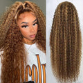 Honey Blonde 13x6 HD Lace Front Deep Wave Human Hair Wig