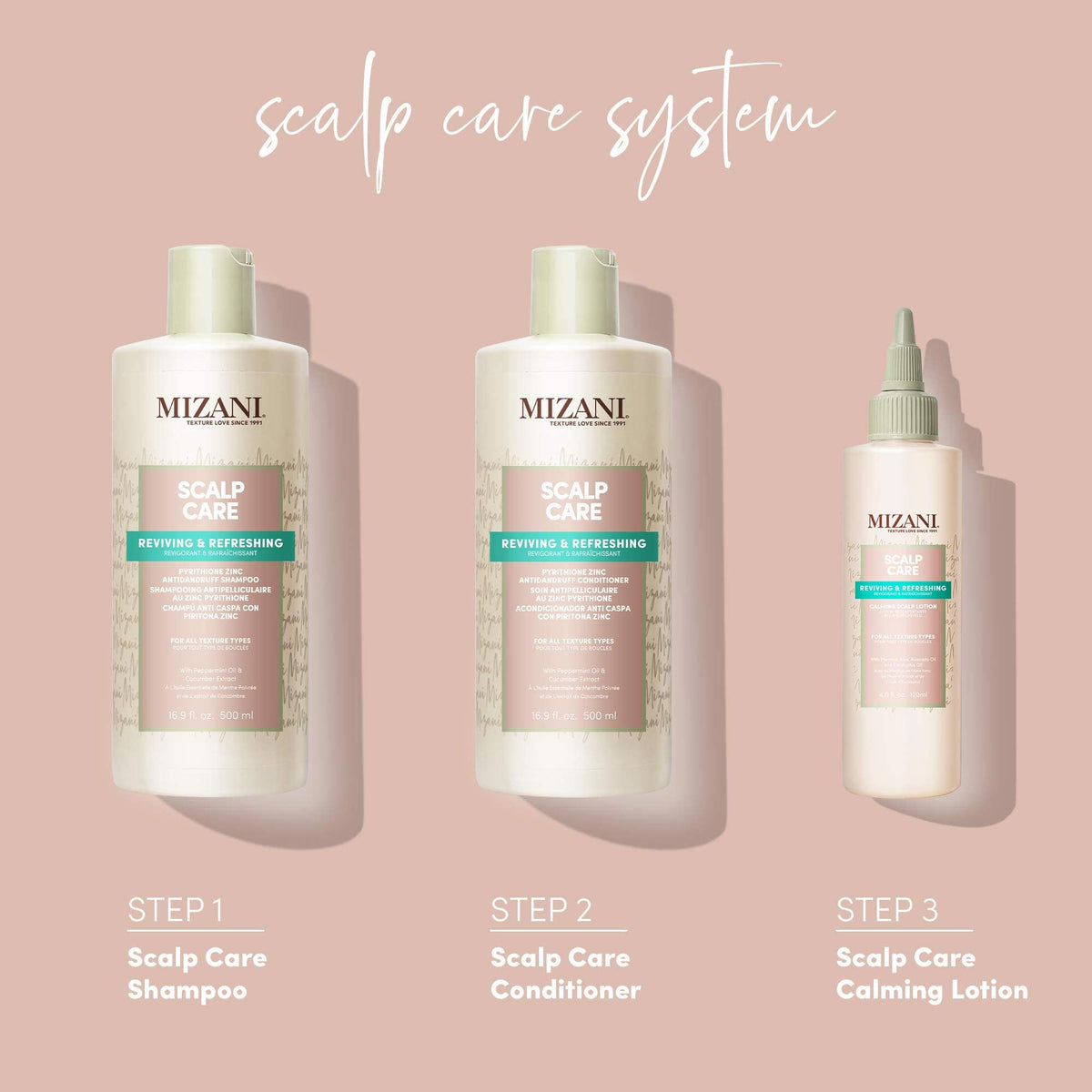 MIZANI Scalp Care Dandruff Shampoo for All Hair Textures