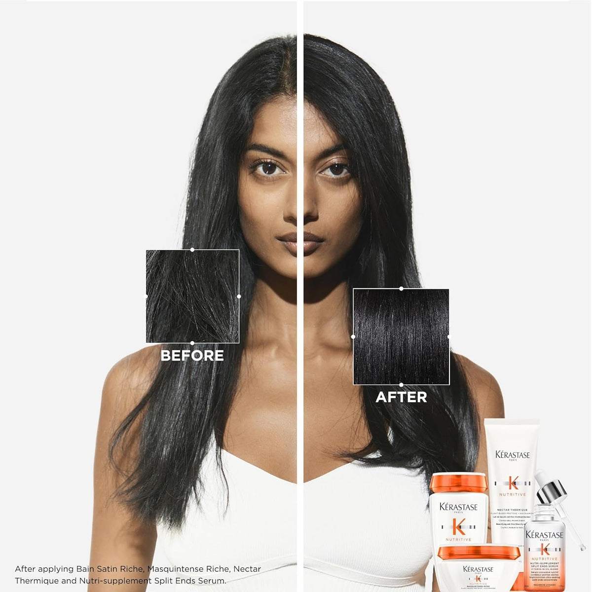 Kérastase Nutritive Split Ends Hair Serum for Dry Hair, 1.7 Fl Oz