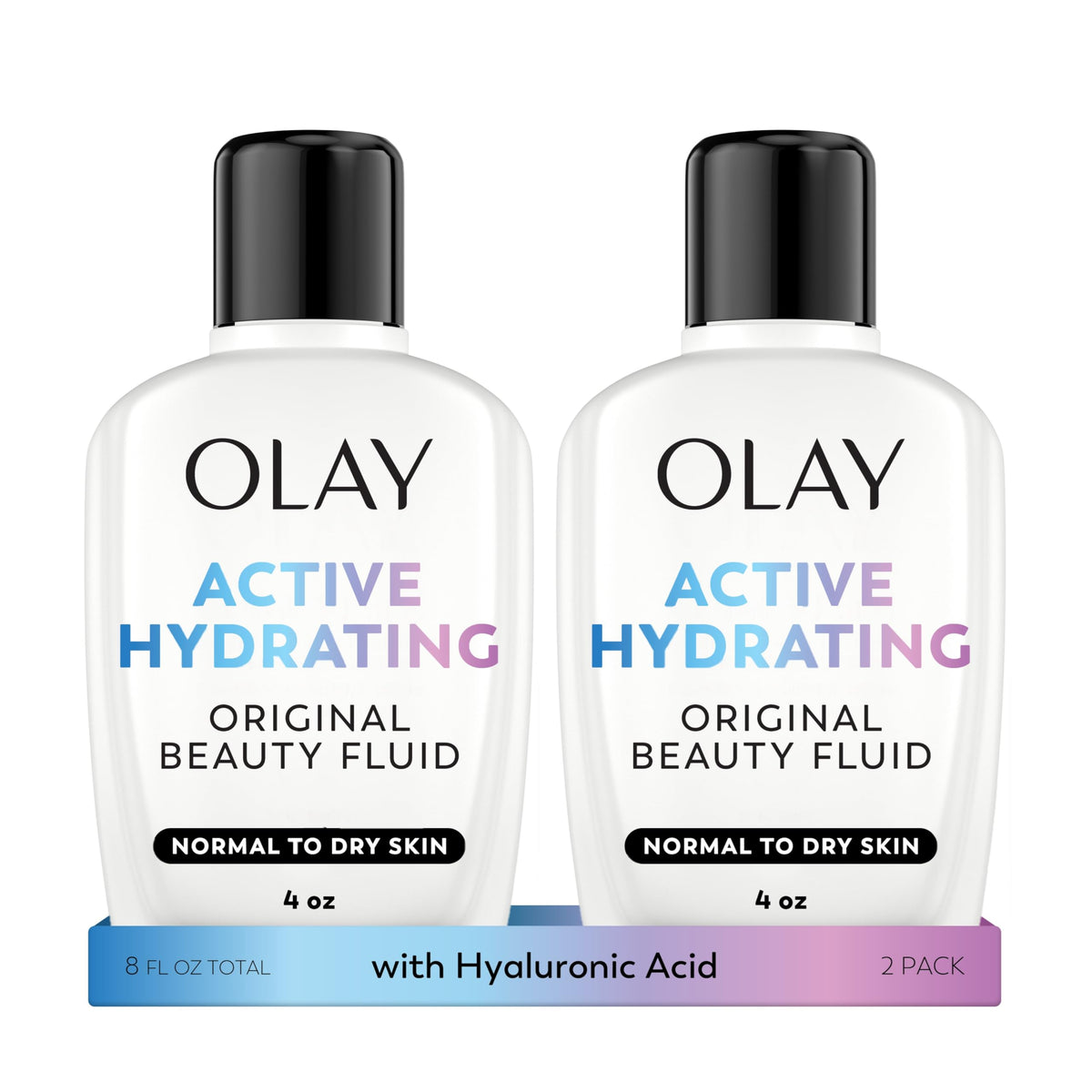 Olay Active Hydrating Beauty Fluid Lotion Facial Moisturizer, 4 Fl Oz