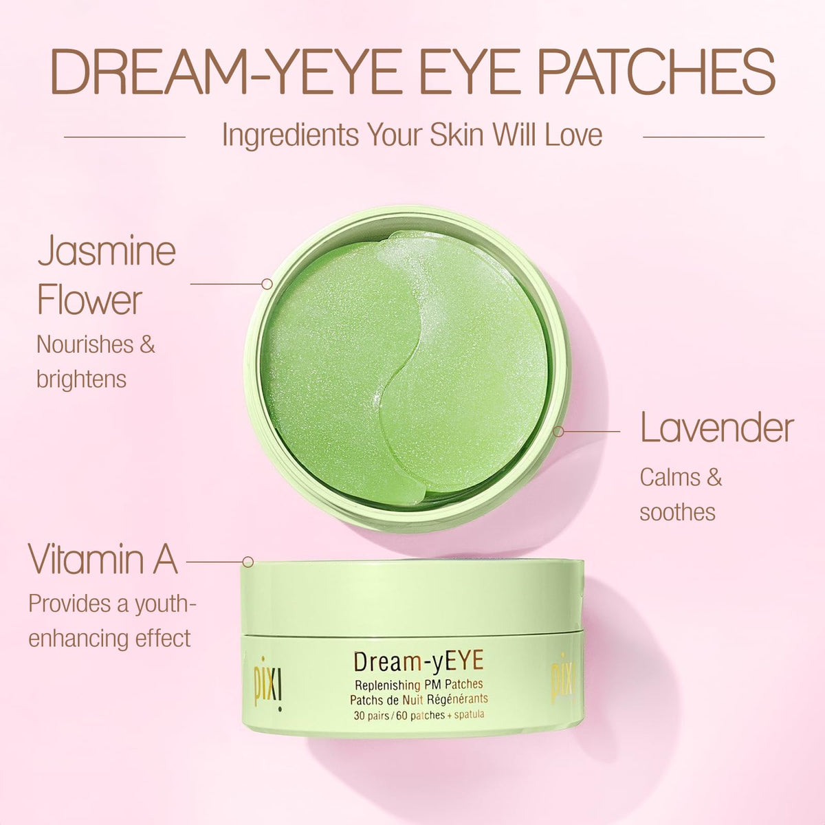 Pixi Beauty Dream-yEYE Calming Hydrogel Under-Eye Patches with Ceramides