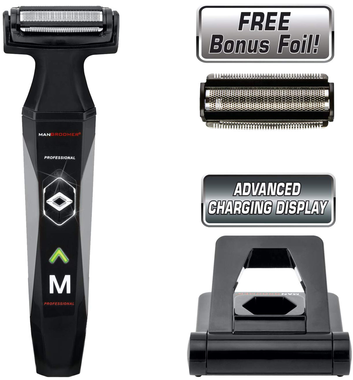 MANGROOMER 2.0 Professional Body Groomer and Trimmer with Pivoting Head