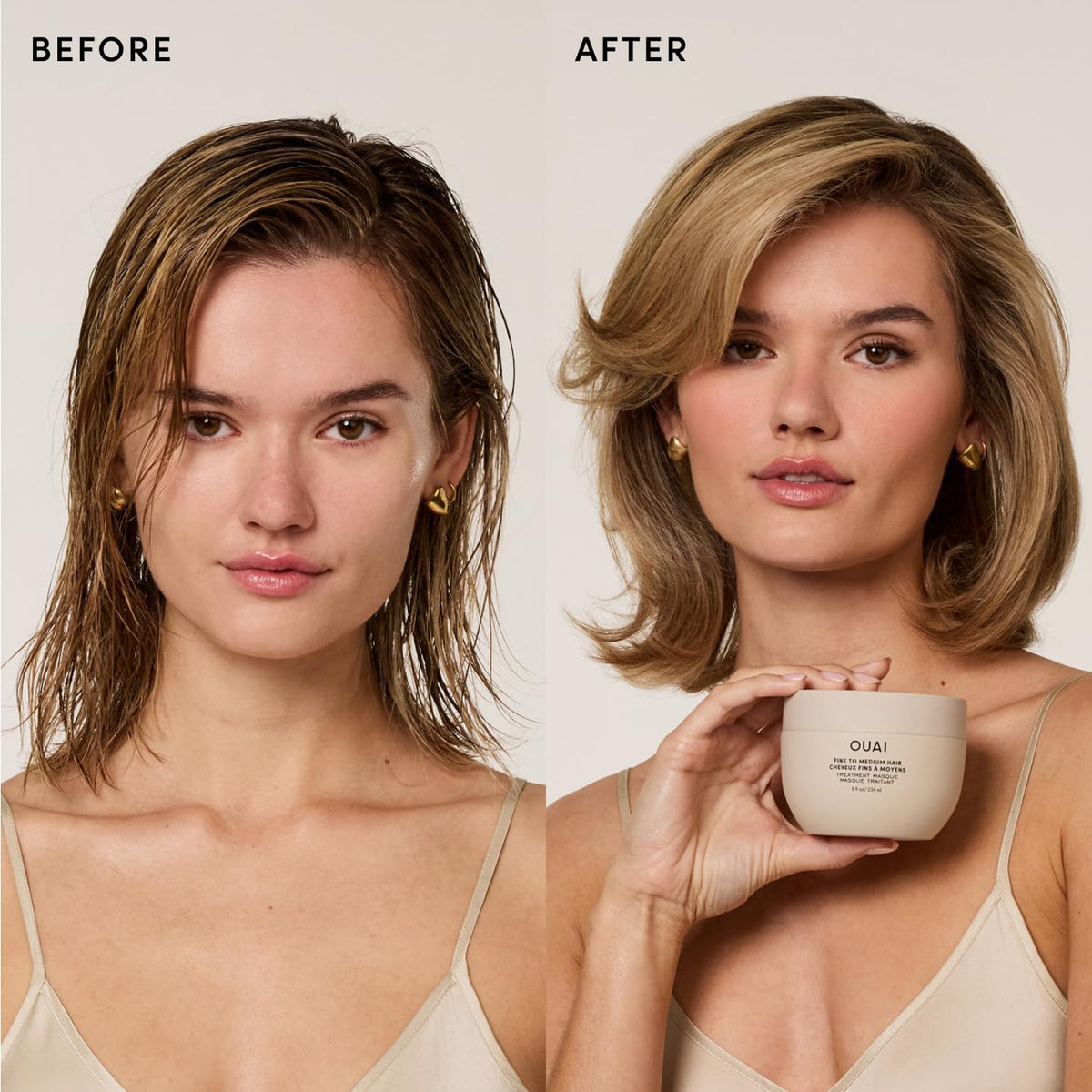 OUAI Fine to Medium Hair Treatment Mask with Shea Butter & Keratin