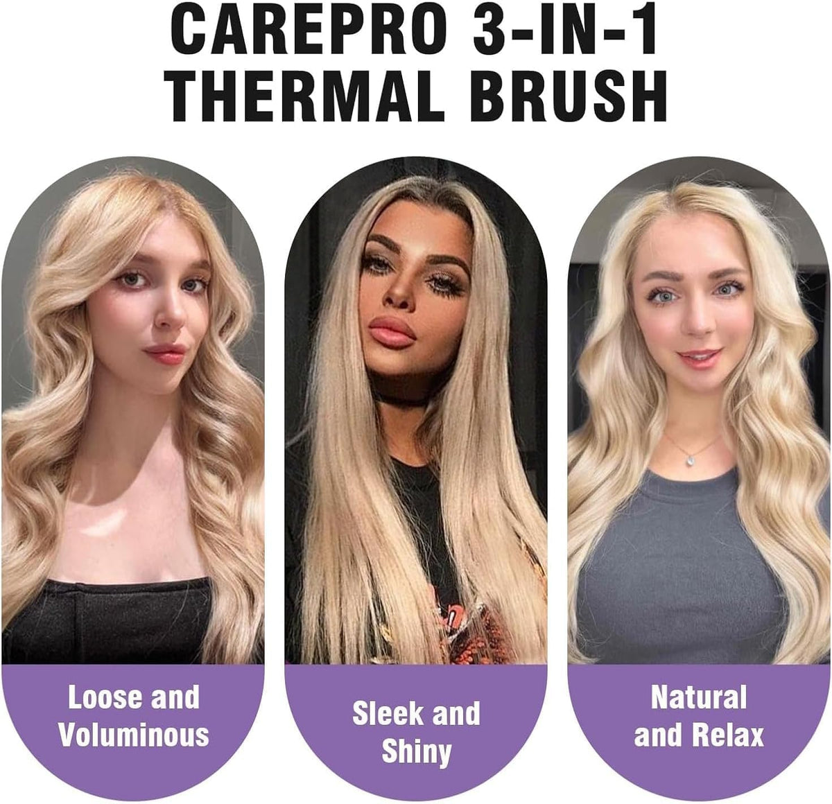 ZAVAREA 1.5-Inch Ceramic Thermal Brush Styler